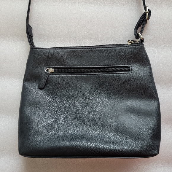 Roots Black Crossbody Bag with Adjustable Strap - Picture 3 of 13